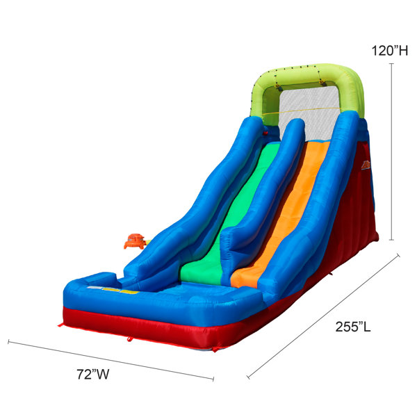 Banzai 72' x '255 Inflatable Water Slide Wayfair